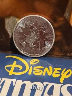 2018 Niue $2 Disney Scrooge McDuck 1 oz Silver Officially Licensed Mintage 250k