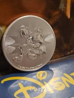 2018 Niue $2 Disney Scrooge McDuck 1 oz Silver Officially Licensed Mintage 250k
