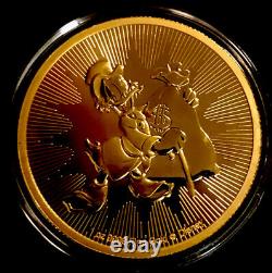 2018 Niue Disney Scrooge Mcduck 1oz Gold $250 Coin. 999 fine New Zealand Mint