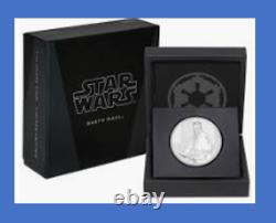 2018 Niue New Zealand Disney Star Wars Classic Darth Maul 1oz Silver COA