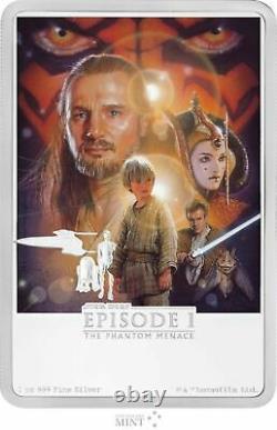 2018 STAR WARS The Phantom Menace POSTER COIN 1 OZ. SILVER 4th coin IN STOCK
