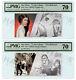 2018 Silver Star Wars Leia & Han & Chewbacca 5 Gram Notes Pmg 70 First Releases