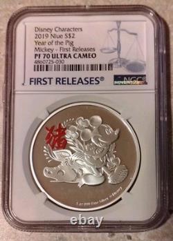 2018 Year of the Dog Disney Proof Color 1oz NGC PF 70 Ultra Cameo $2 RARE Pop 36