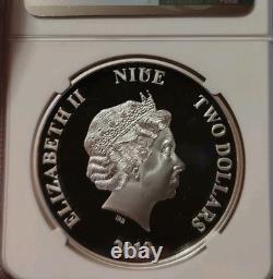 2018 Year of the Dog Disney Proof Color 1oz NGC PF 70 Ultra Cameo $2 RARE Pop 36