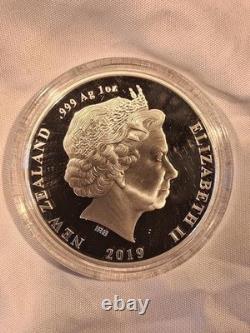 2019 New Zealand Space Pioneers One Ounce. 999 Silver Proof Coin Low Mintage