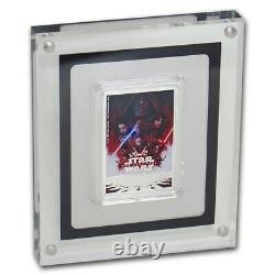 2019 Star Wars THE LAST JEDI Movie Poster Bar 1 oz Silver Proof Coin