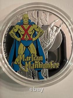 2020 1oz 999 FINE SILVER COLORIZED COIN. DC. JUSTICE LEAGUE. MARTIAN MANHUNTER