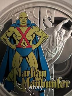 2020 1oz 999 FINE SILVER COLORIZED COIN. DC. JUSTICE LEAGUE. MARTIAN MANHUNTER