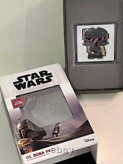 2020 1oz. SILVER COLORIZED PROOF COIN. STAR WARS-BOBA FETT