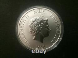 2020 $2 1oz Niue New Zealand Mint Star Wars Boba Fett Silver bullion coin