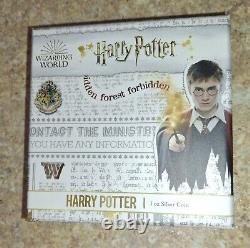 2020-2021 Harry Potter Wizarding World Silver Proof 1oz NIUE 4 coin collection