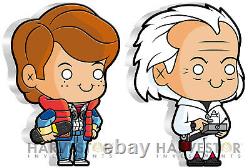 2020 Back To The Future Marty Mcfly & Doc Brown 1 Oz. Silver X 2 Figure Coins