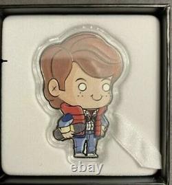 2020 Back to the Future silver coin Perth Mint Marty Mcfly Doc Brown Chibi