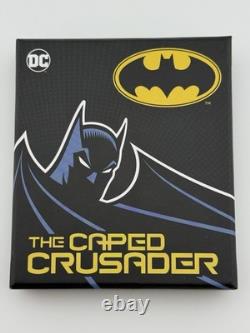2020 Batman DC $2 Caped Crusader 1oz Silver. 999 In OGP/COA Item #749