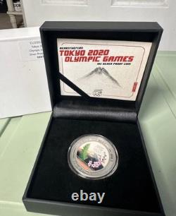 2020 New Zealand $1 Tokyo 2020 Olympic Games Proof Colorized 1 oz. 999 Silver