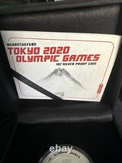 2020 New Zealand 1oz Silver Proof $1 coin Tokyo Olympics with COA