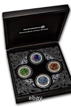 2020 New Zealand 4-Coin 2 oz Silver The Four Winds Proof Set