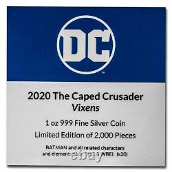 2020 Niue 1 oz Silver Coin $2 The Caped Crusader Vixens SKU#212262
