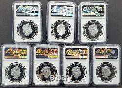 2020 Niue 7 Coin Set Justice League 60th Anniversary NGC PF 70 1oz Silver