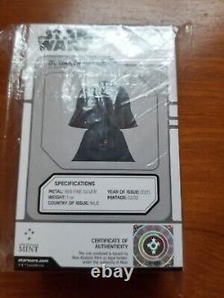 2020 Niue Chibi Darth Vader Coin 1 oz Fine Silver New Zealand Mint