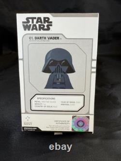 2020 Niue Chibi Darth Vader Coin 1 oz Fine Silver New Zealand Mint #25/2000