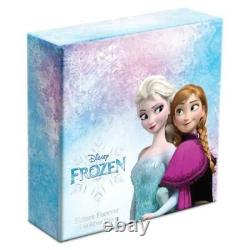 2020 Niue Disney FROZEN Sisters Forever 1oz Colorized Proof Coin with Gemstone