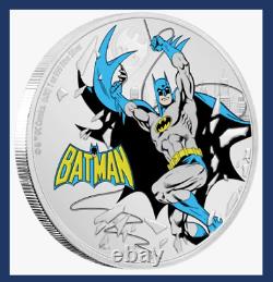 2020 Niue Justice League 60th Anniversary Batman & The Flash 1oz Silver DC JLA