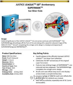 2020 Niue Justice League 60th Anniversary Superman DC JLA