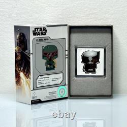 2020 Niue New Zealand Disney Star Wars Chibi Coin Boba Fett 1 Oz Silver