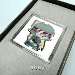 2020 Niue New Zealand Disney Star Wars Chibi Coin Boba Fett 1 Oz Silver