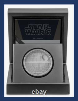 2020 Niue New Zealand Disney Star Wars Classic Death Star 1 oz Silver