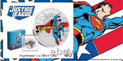 2020 Niue New Zealand Justice League 60th Anniversary Superman JLA Silver DC