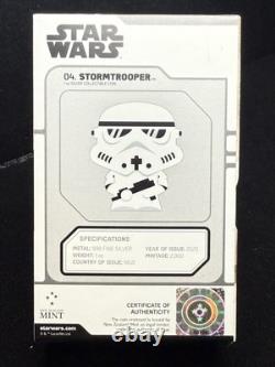 2020 Niue New Zealand Star Wars Chibi Coin Stormtrooper 1 Oz Silver