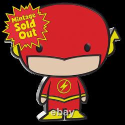 2020 Niue THE FLASH Chibi 1 oz Colorized Silver Proof Coin DC Justice League