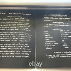 2020 Niue The Empire Strikes Back Official Poster No. 0713/1980 Silver Coin