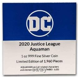 2020 S$2 Niue Justice League 60th Anniversary Aquaman FR NGC PF70 UC Box COA OGP