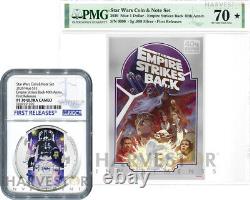 2020 Star Wars Empire Strikes Back 40th Anniversary Coin & Note Set Ngc Pf70