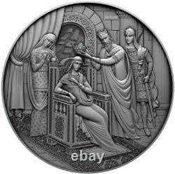 2021 $1 THE CORONATION OF TINATIN The Knight In Panther Skin 1 Oz Silver Coin