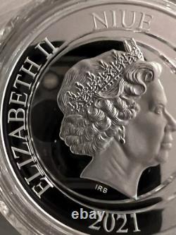 2021 1oz. 999 FINE SILVER COLORIZED PROOF COIN. DC JUSTICE LEAGUE. SWAMP THING