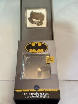 2021 1oz. 999 FINE SILVER. NIUE COIN. BATMAN FLYING. With OGP and COA