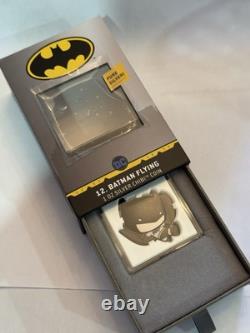 2021 1oz. 999 FINE SILVER. NIUE COIN. BATMAN FLYING. With OGP and COA