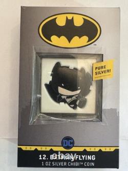 2021 1oz. 999 FINE SILVER. NIUE COIN. BATMAN FLYING. With OGP and COA