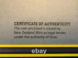 2021 1oz. 999 FINE SILVER. NIUE COIN. BATMAN FLYING. With OGP and COA