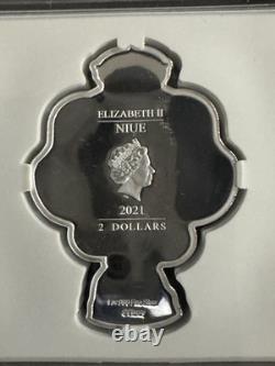 2021 1oz. 999 FINE SILVER NIUE COIN. Disney princess. BELLE. With OGP and COA