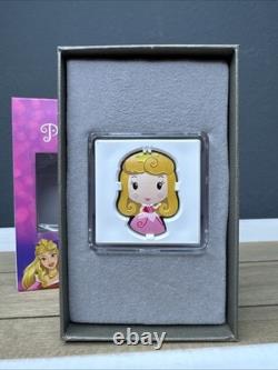 2021 1oz. 999 Fine Silver NIUE COIN. With OGP+COA. DISNEY PRINCESS AURORA