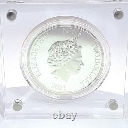 2021 1oz Silver New Zealand Alice In Wonderland Collectible Coin #1688 of 2000