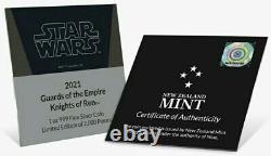 2021 $2 Niue STAR WARS KNIGHTS OF REN Guards of the Empire 2 Oz Silver Coin