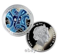 2021 2 x 1oz Coin Set Tangora Guardian of the Ocean $1 New Zealand