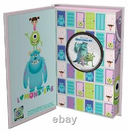 2021 Disney Monsters Inc. 1 Oz. SILVER PROOF COIN Present / Gift