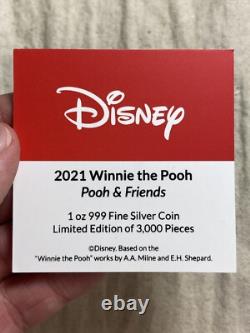 2021 Disney Pooh & Friends Niue 1 oz Silver New Zealand Mint NGC MS69 all OGP